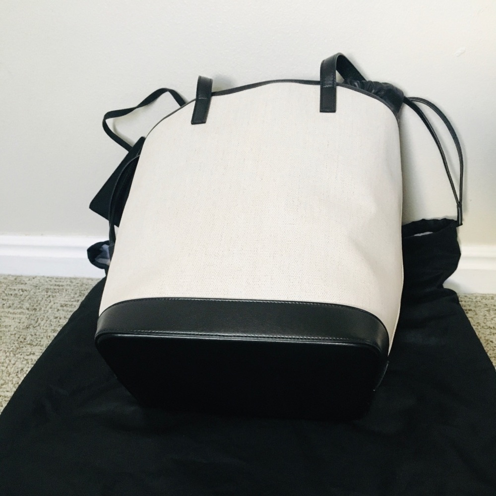 New Authentic SAINT LAURENTTeddy Linen Tote - Picture 7 of 8